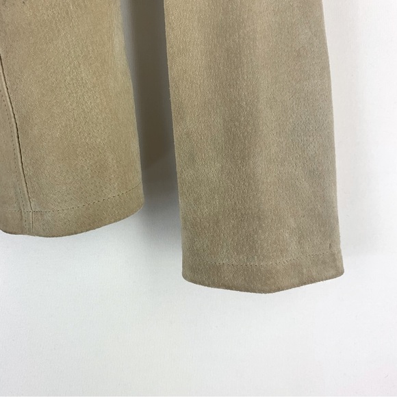 Vintage Suede Leather Ruff Hewn Light Tan Blazer Jacket M - Picture 2 of 9